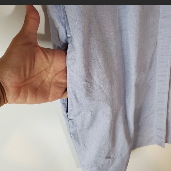 Everlane Collarless Tunic ShirtDress Blue Size 4 - Picture 6 of 8